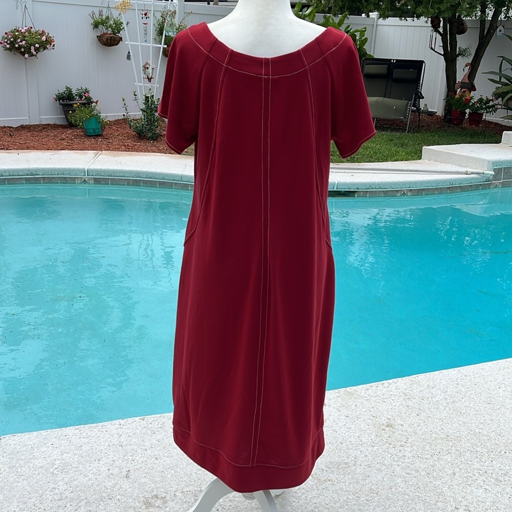 LANE BRYANT Ponte Short-Sleeve Crew-Neck Dress SZ: 14/16 nwt - Picture 8 of 13